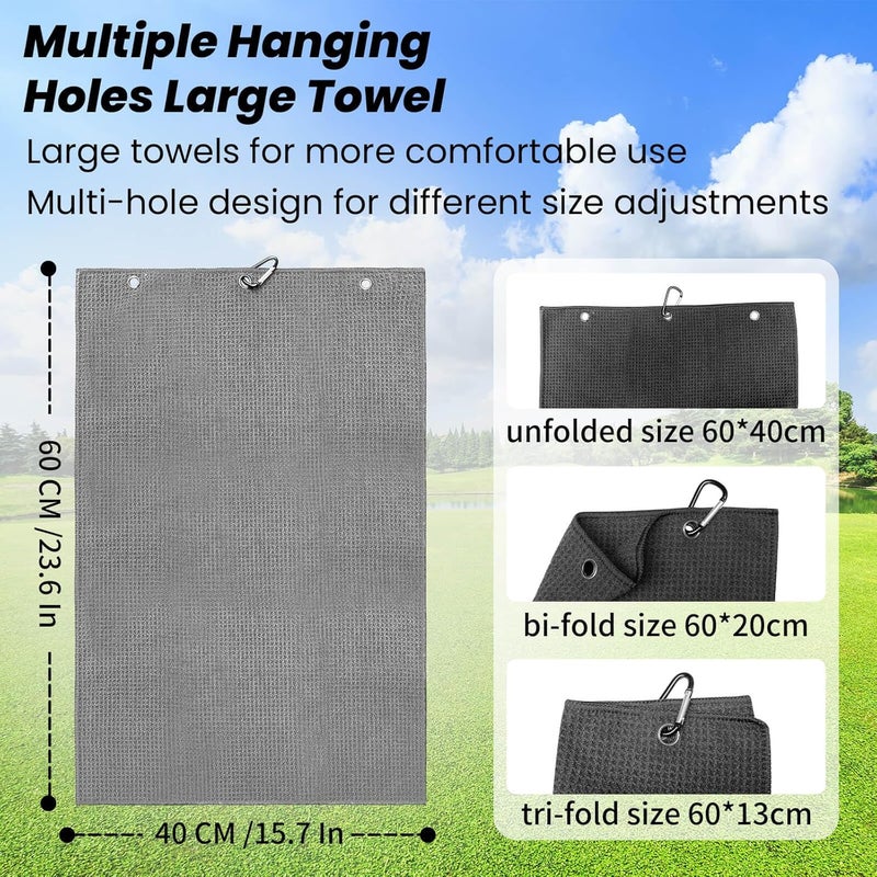 BAPOTH Store Golf Club Cleaner, Non-Leaking Stretchable Golf Club Brush with Microfiber Golf Towel (23.6 * 15.7 in), Strong Bristles Golf Brush Can Hold 5oz Water, Essentials Golf Accessories for Men - Image 2